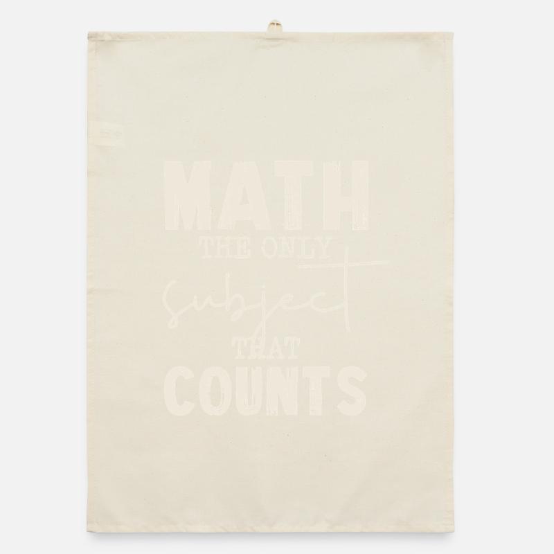 Math the only one that counts Organic dish towel