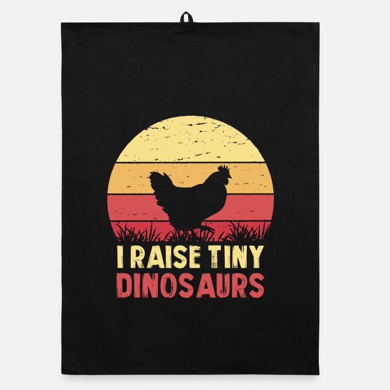 I breed tiny dinosaurs Organic dish towel
