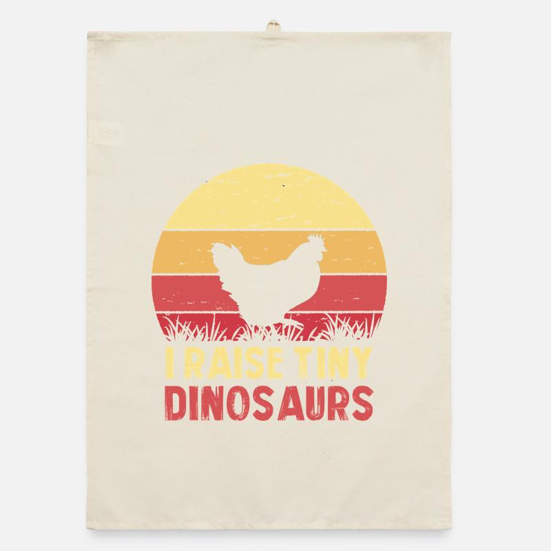 I breed tiny dinosaurs Organic dish towel