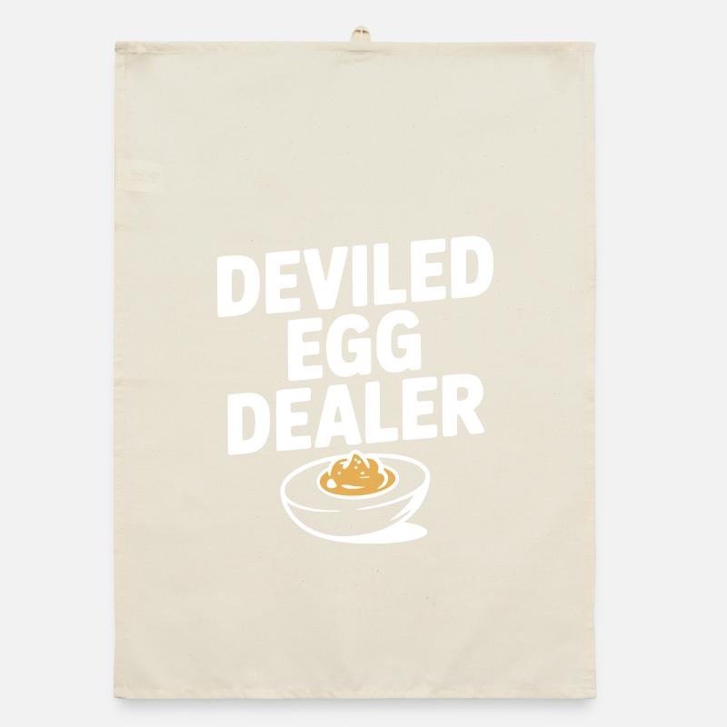 Teuflischer Eierhändler Organic Geschirrtuch