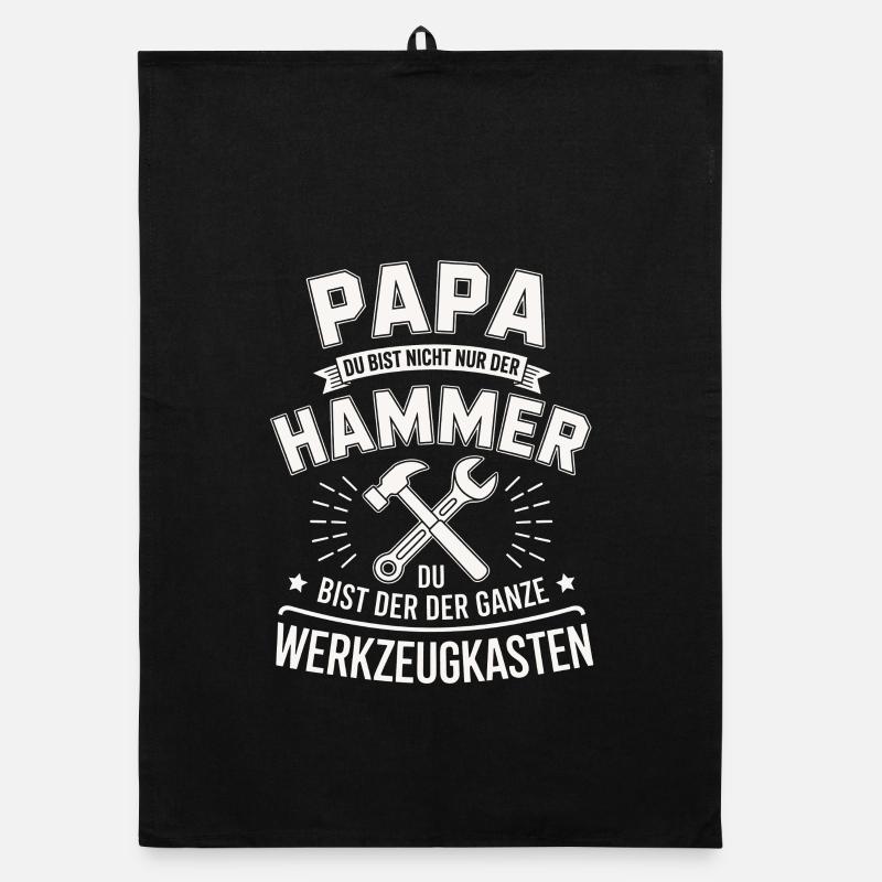 Dad Hammer Toolbox Organic dish towel