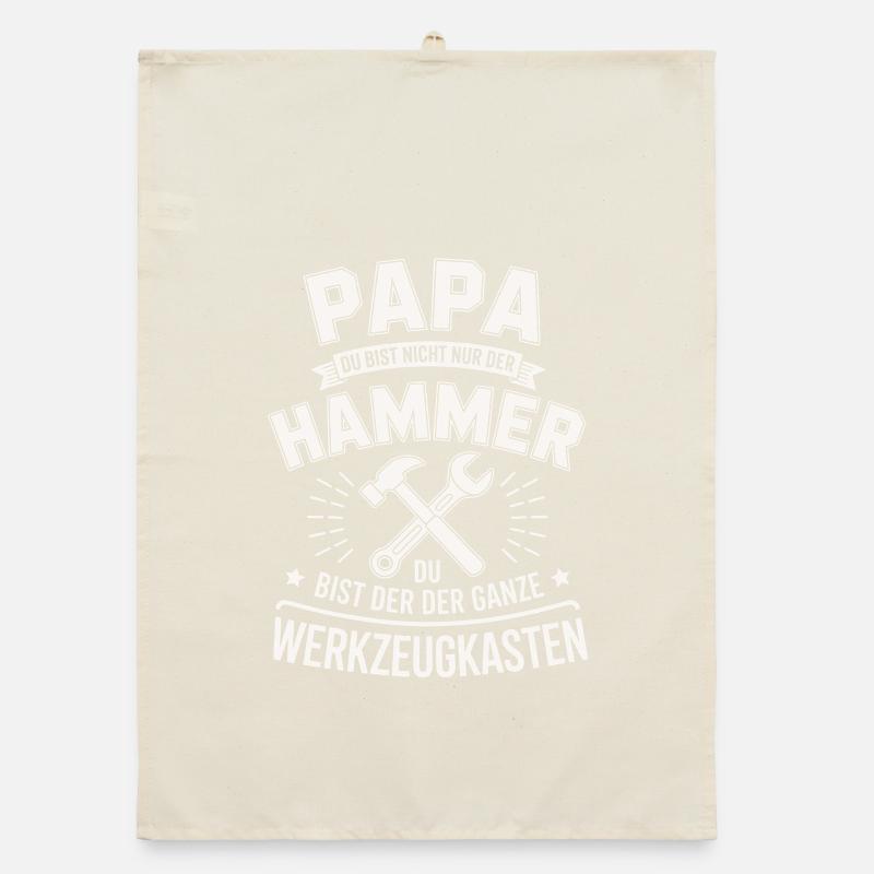 Dad Hammer Toolbox Organic dish towel