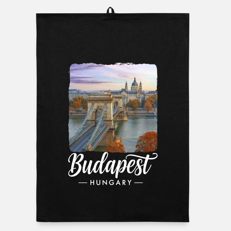 Budapest Hungary Organic dish towel