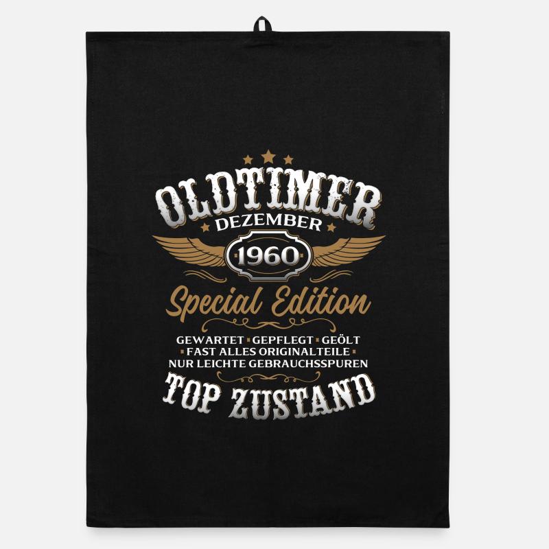65. Geburtstag Geschenk Oldtimer Dezember 1960 Organic Geschirrtuch