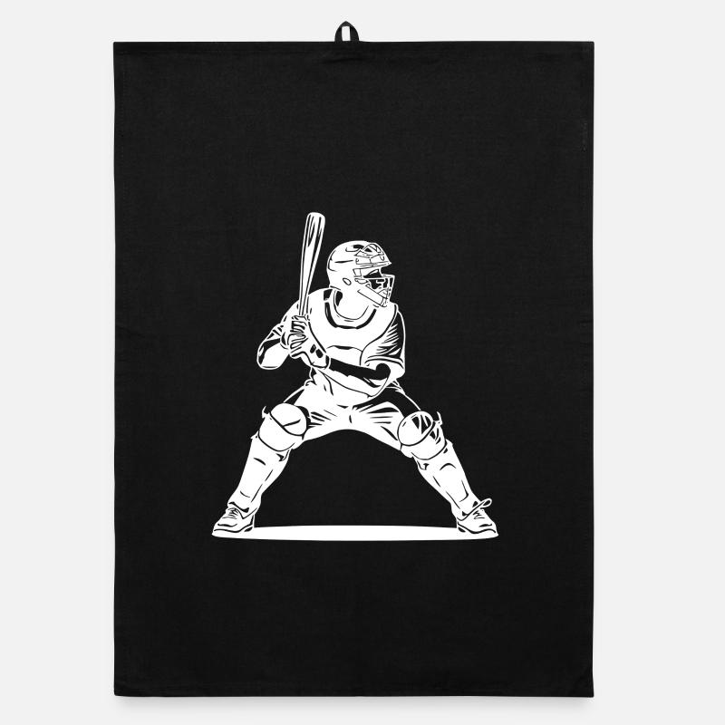 Kunstwerke von Baseballspielern Organic Geschirrtuch