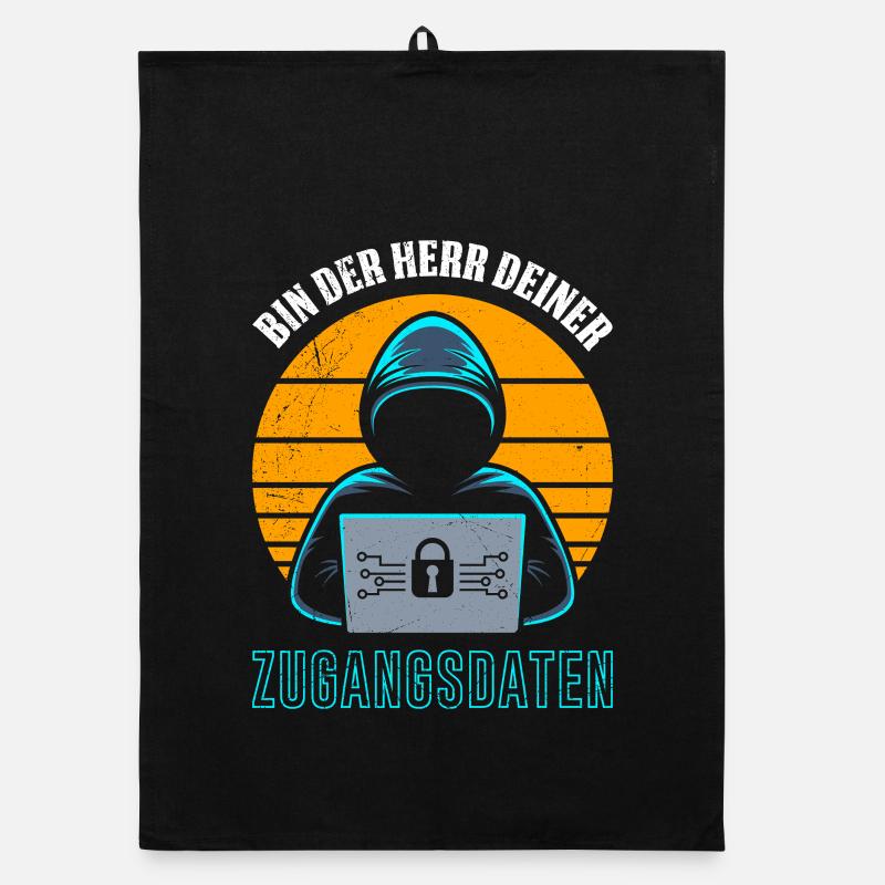 Science Coder BIN DER HERR DEINER ZUGANGSDATEN Organic Geschirrtuch