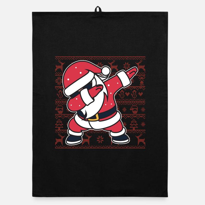 Weihnachts-Hässlicher Pullover Dab Santa's Weihnachtsgeschenk Organic Geschirrtuch