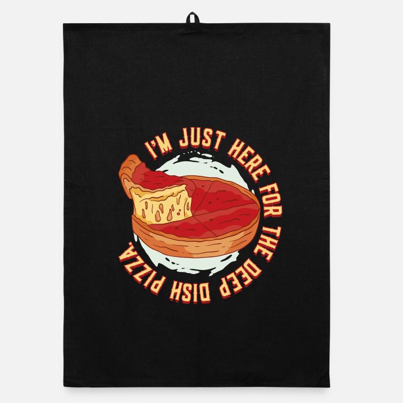 Deep Dish Pizza Chicargo Organic dish towel