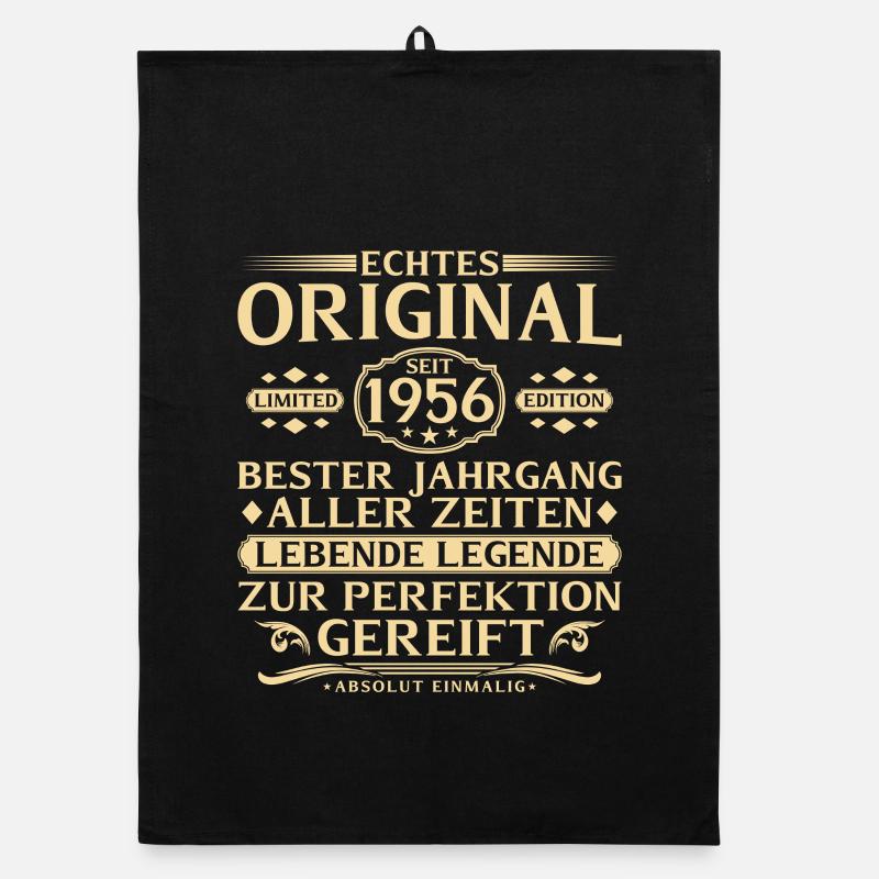 70. Geburtstag Echtes Original seit 1956 Organic Geschirrtuch