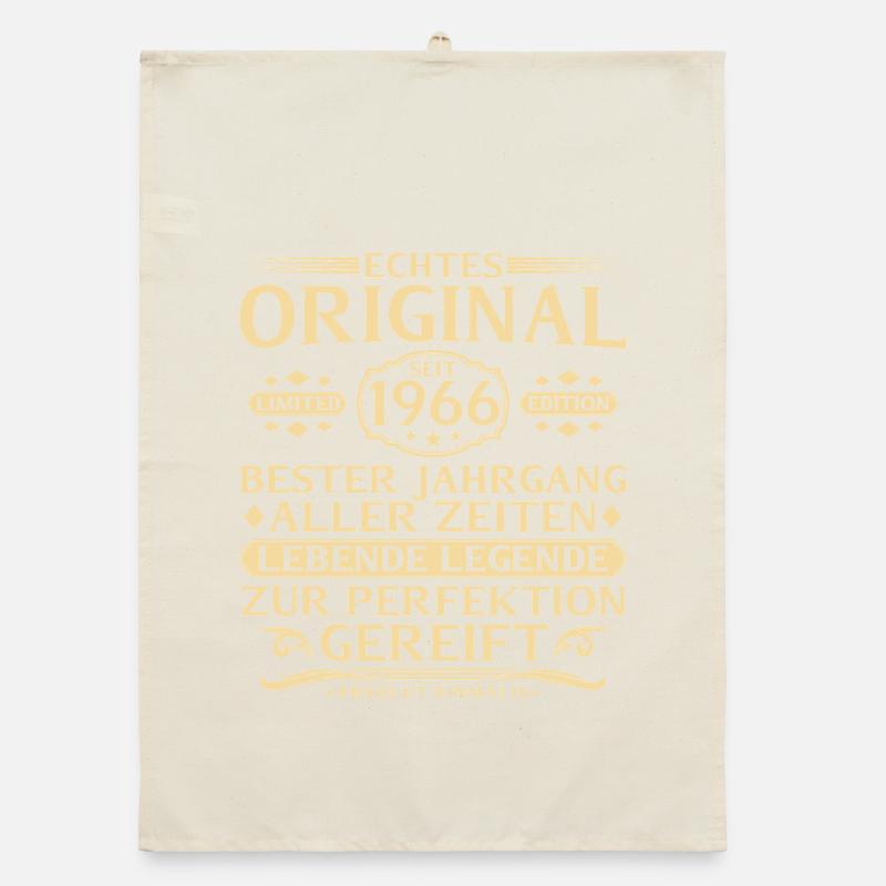 60. Geburtstag Echtes Original seit 1966 Organic Geschirrtuch