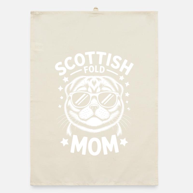Scottish Folding Cats Scottish Fold Gift Organic dish towel