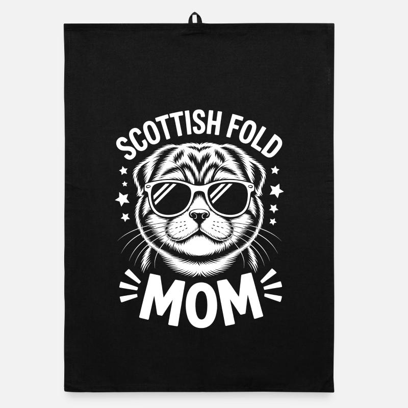 Scottish Folding Cats Scottish Fold Gift Organic dish towel