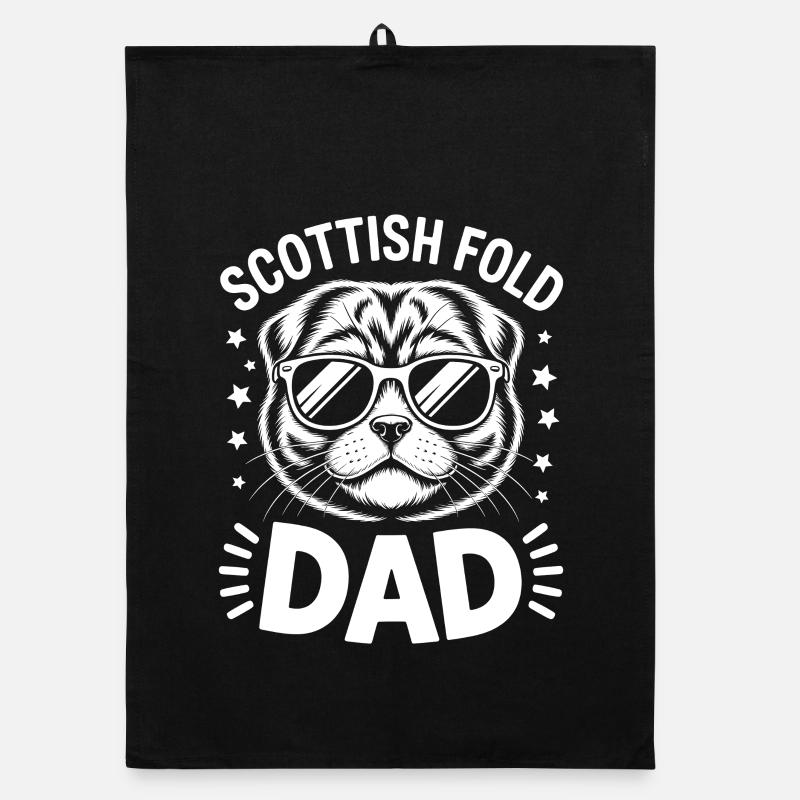 Scottish Folding Cats Scottish Fold Gift Organic dish towel