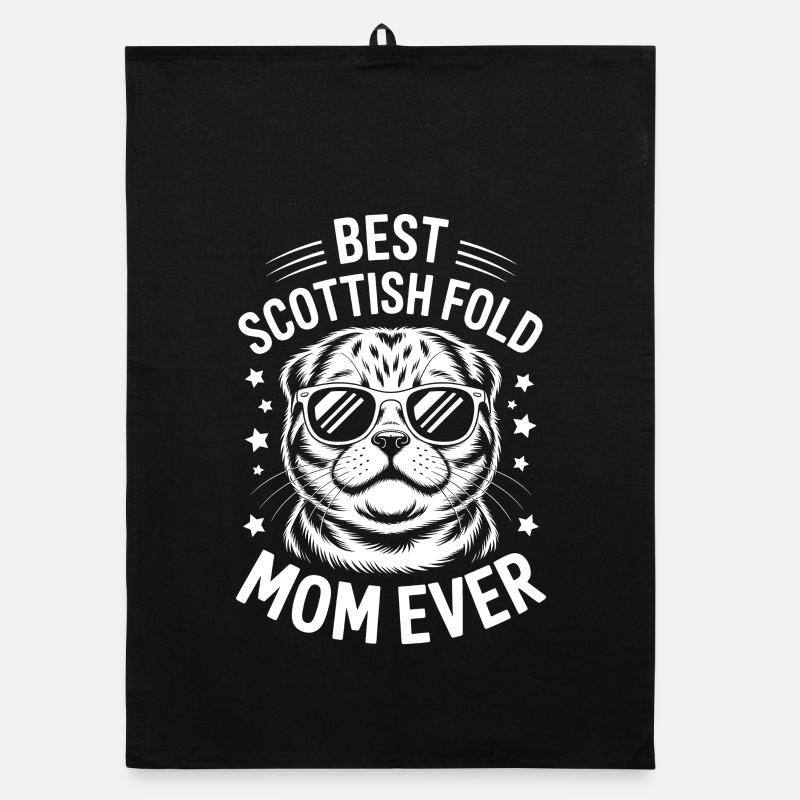 Scottish Folding Cats Scottish Fold Gift Organic dish towel