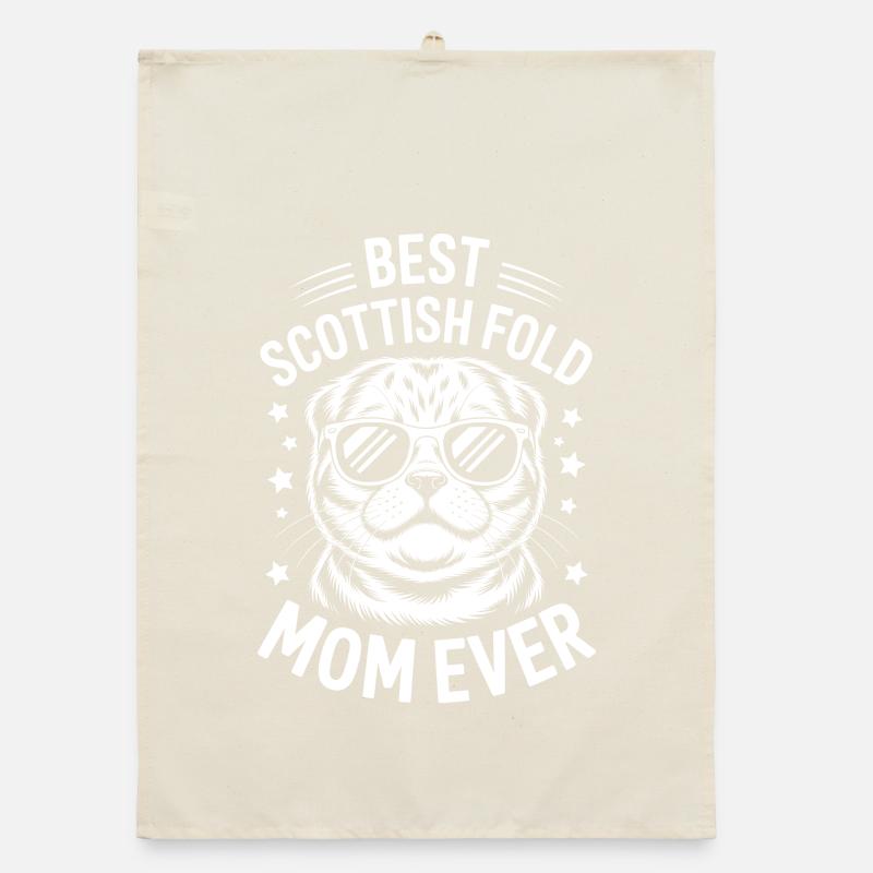 Scottish Folding Cats Scottish Fold Gift Organic dish towel