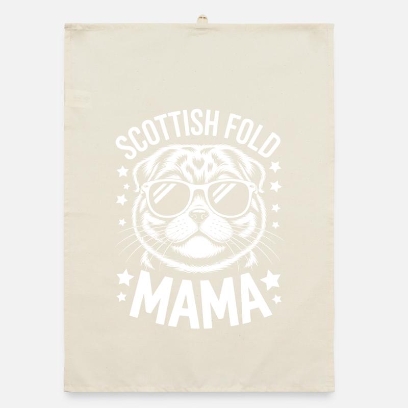 Scottish Folding Cats Scottish Fold Gift Organic dish towel