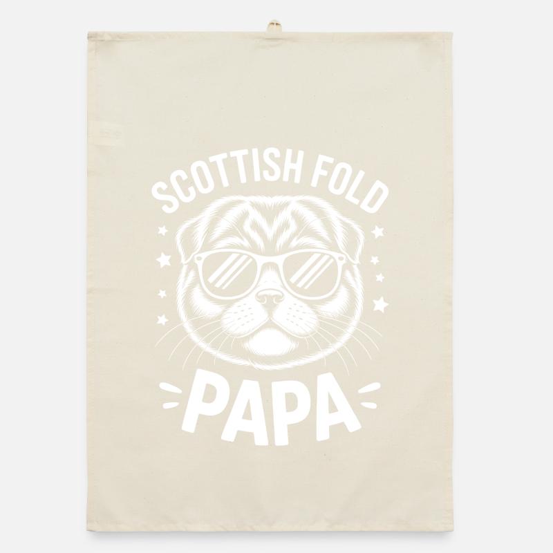 Scottish Folding Cats Scottish Fold Gift Organic dish towel