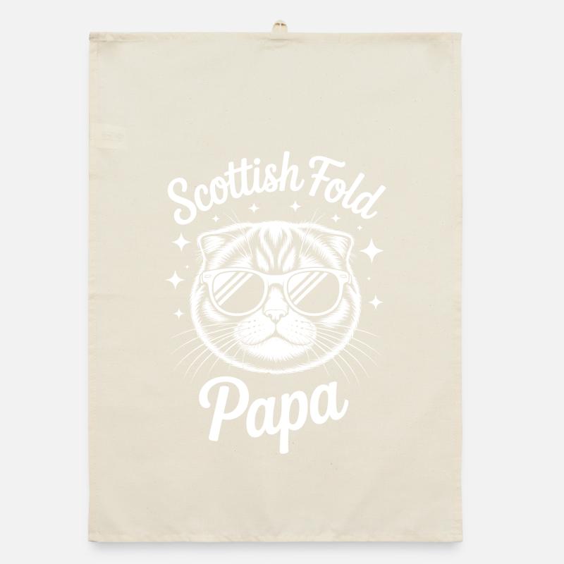 Scottish Folding Cats Scottish Fold Gift Organic dish towel