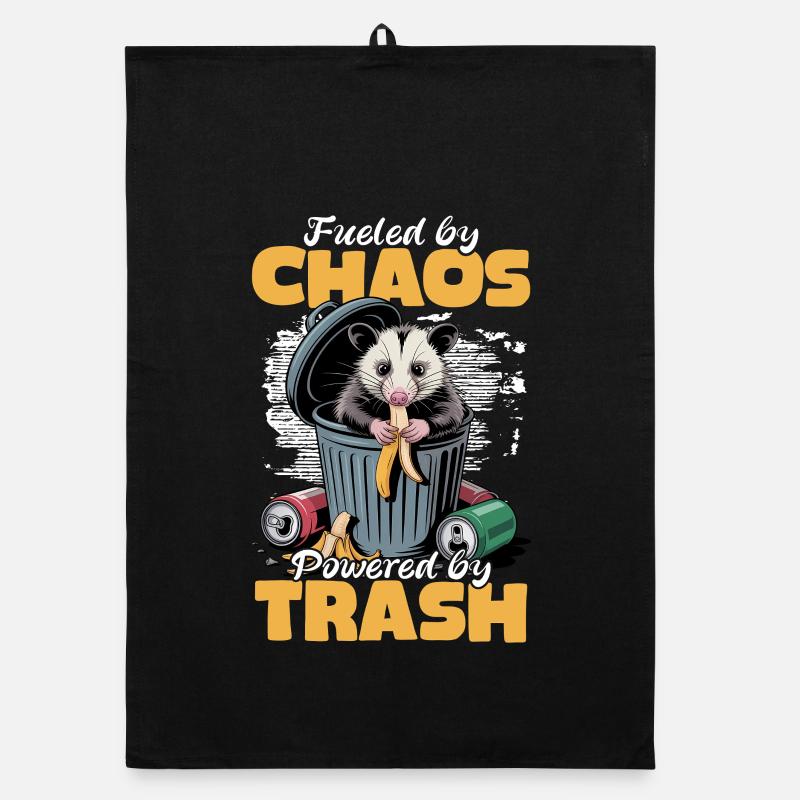 Funny Opossum Organic Geschirrtuch
