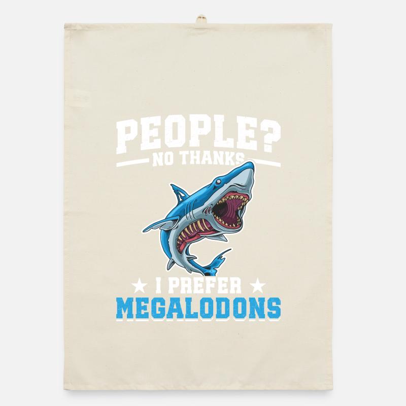  Megalodon Research Team Megalodon Shark Lover Organic dish towel