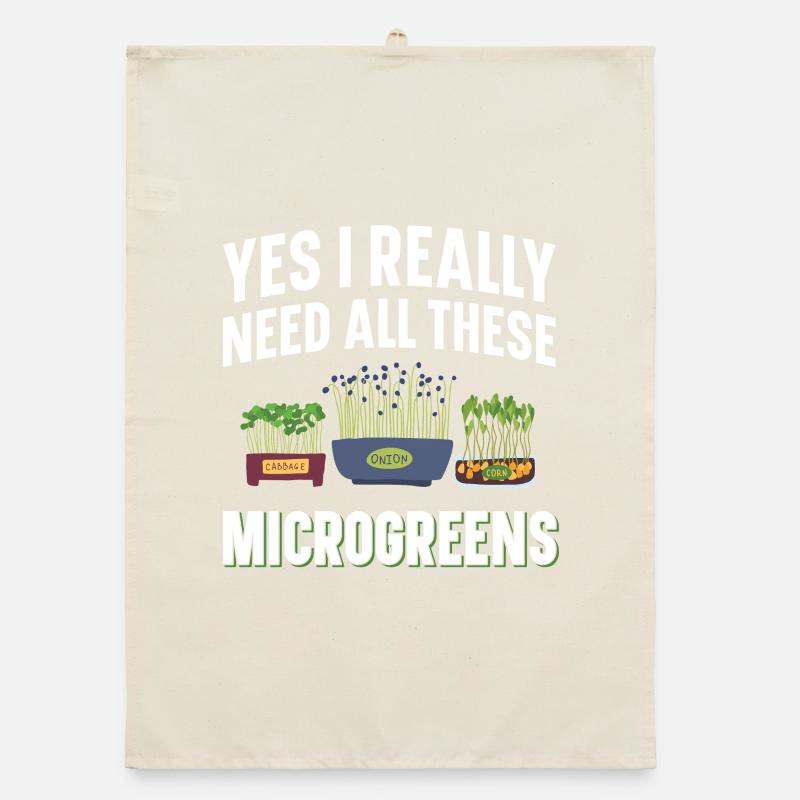 Microgreens Growing System Gartenset Spross Organic Geschirrtuch
