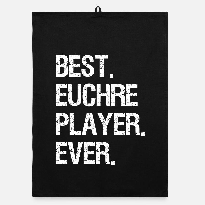 Funny Vintage Best Euchre Player Ever Euchre  Organic Geschirrtuch