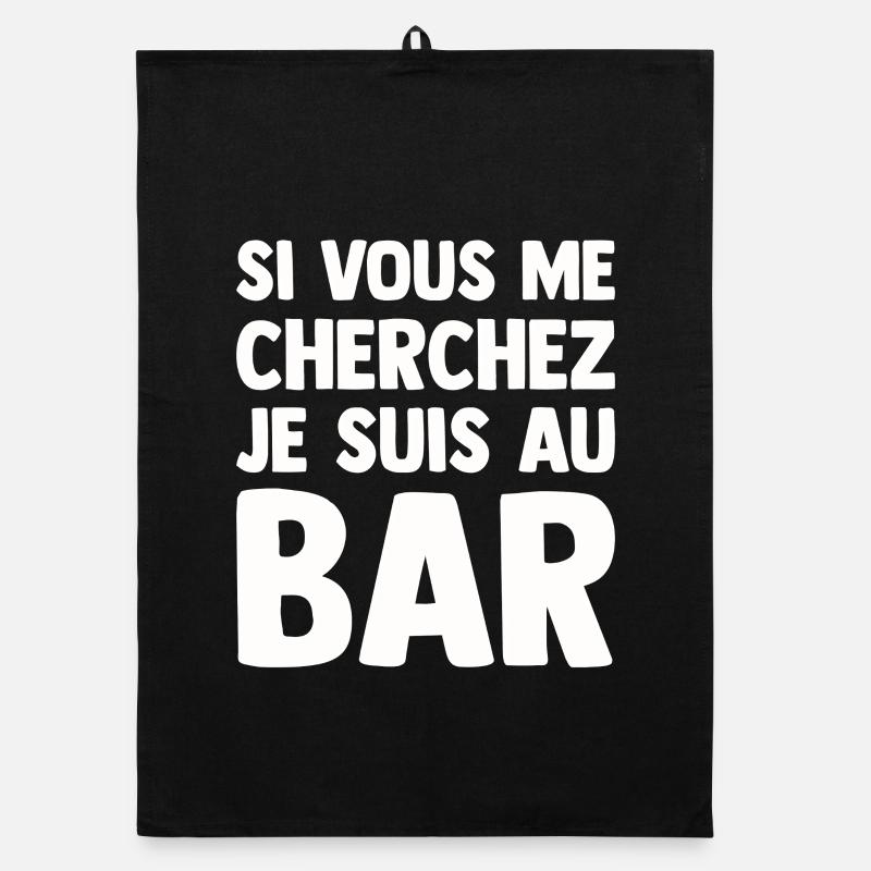 Humor Bar Bistrot Aperitif Beauf Alcoholic Funny Organic dish towel
