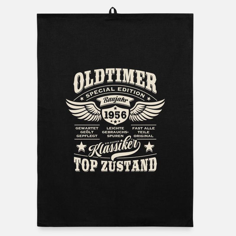 Oldtimer Modell 1956 | Geburtstag Geschenk Organic Geschirrtuch