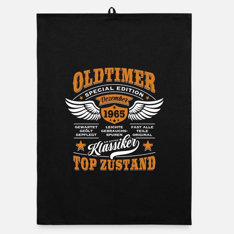 Oldtimer December 1965 | Birthday Gift Organic dish towel