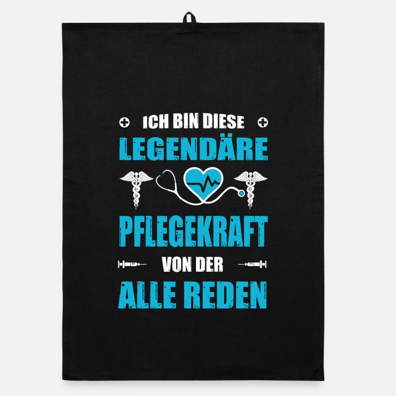 Pflegerin Geschenke Pflege Lustig Krankenpflegerin Organic Geschirrtuch