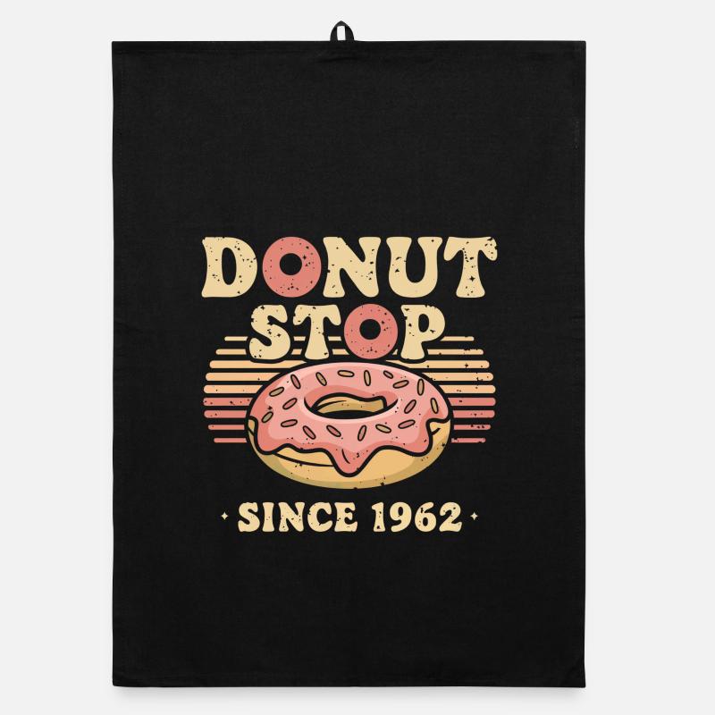 Donut Stop – Vintage Bakery Organic dish towel