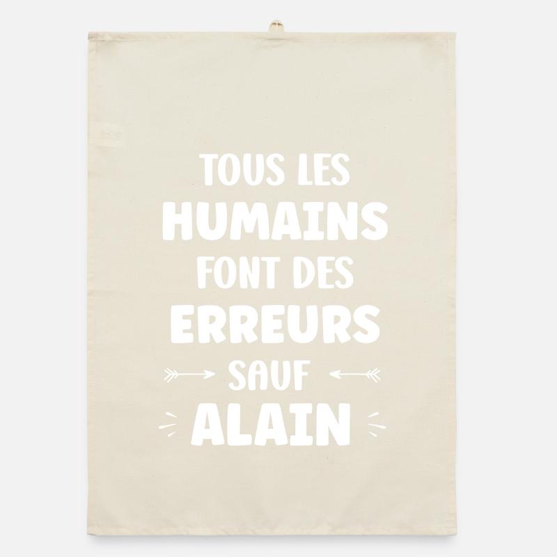 All humans make mistakes except Alan Organic dish towel
