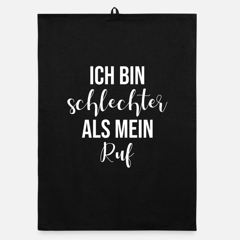 Ich bin schlechter als mein Ruf Organic Geschirrtuch