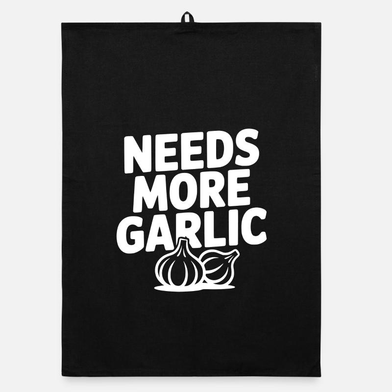 Needs More Garlic Organic dish towel