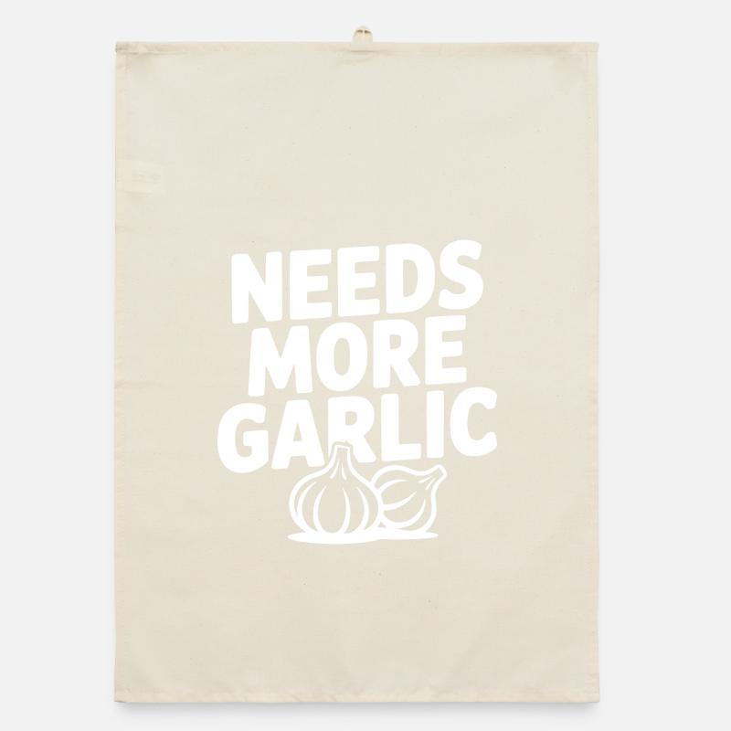 Needs More Garlic Organic dish towel