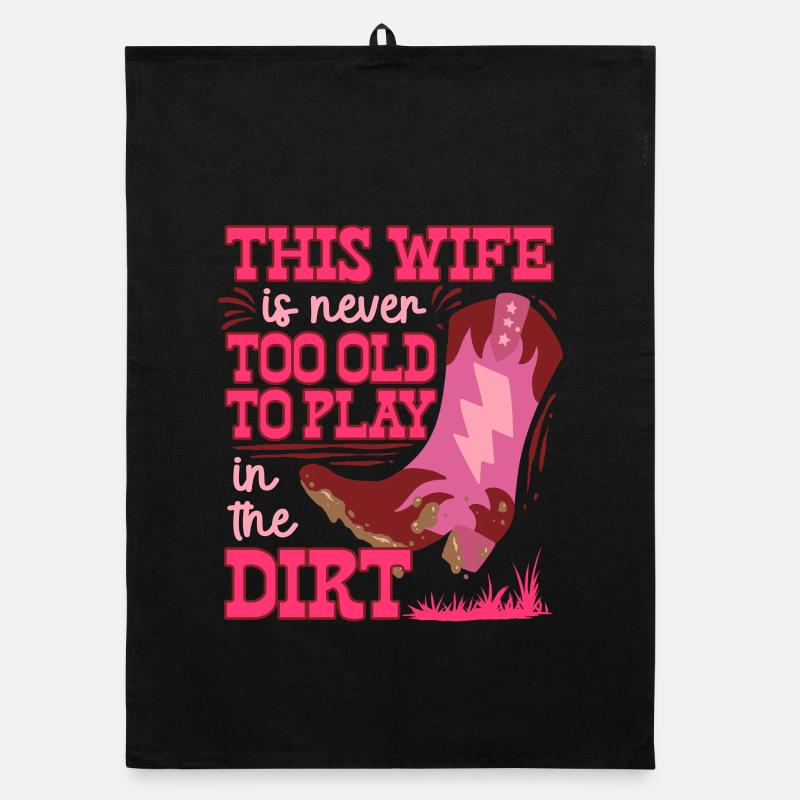 Ehefrau eines Bauern Mutter Organic Geschirrtuch