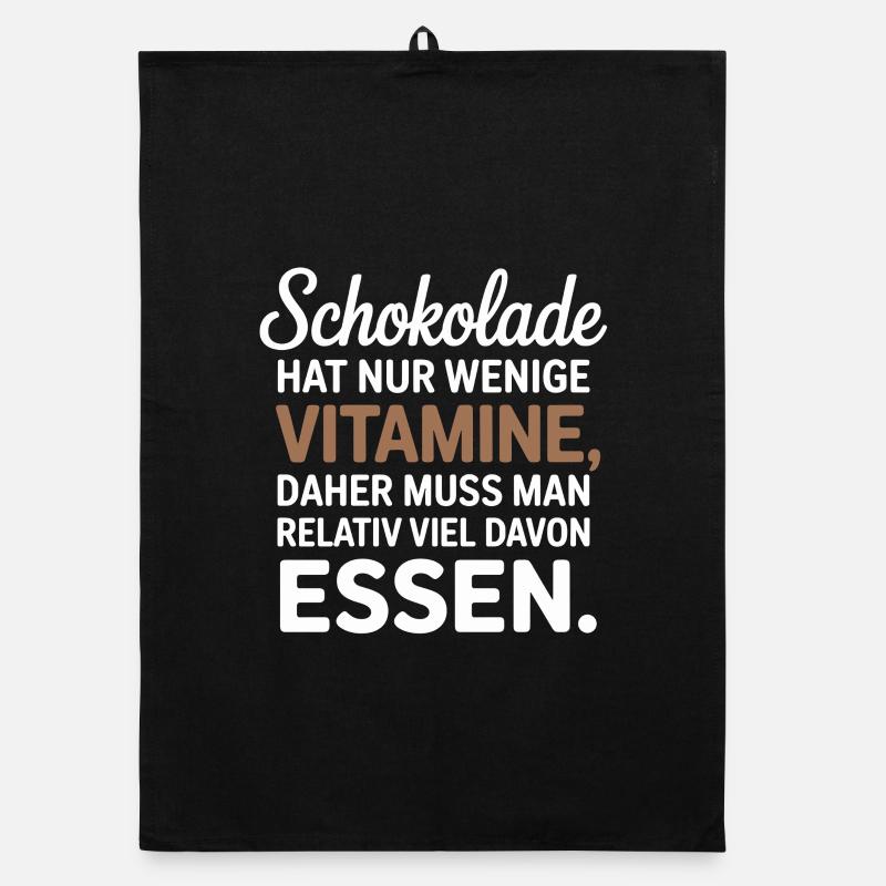Chocolate has few vitamins, so you have to Organic dish towel