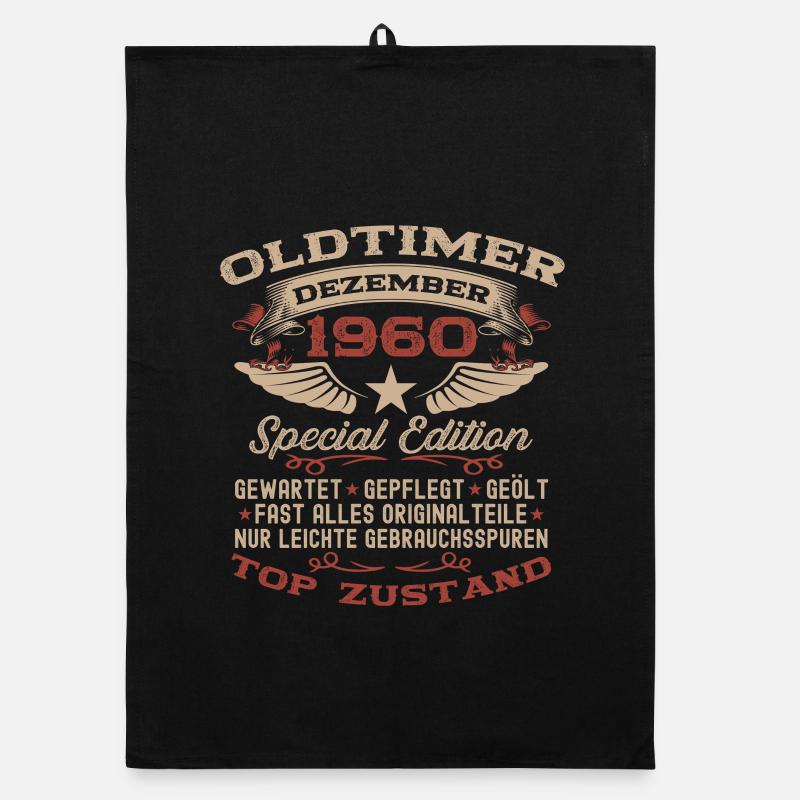 65. Geburtstag Geschenk Oldtimer Dezember 1960 Organic Geschirrtuch