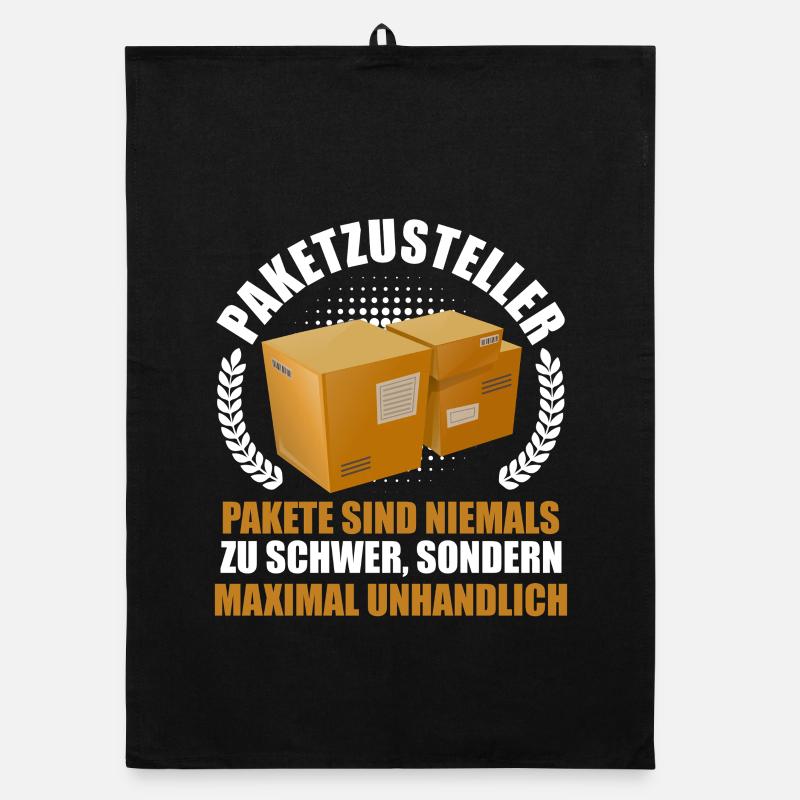 PARCEL DELIVERERS Parcels are never too heavy Fun Organic dish towel