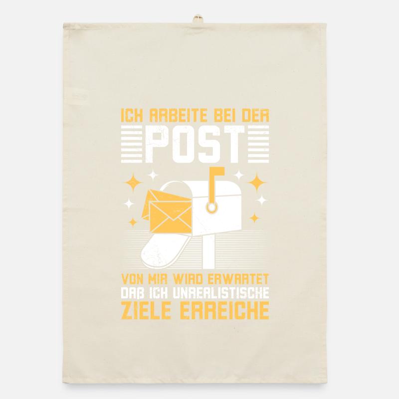 Postman WORK AT THE POST OFFICE Fun Organic dish towel