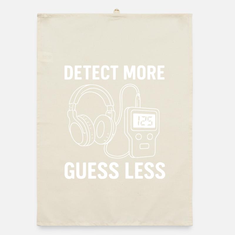 Détecter plus, deviner Moins de plaisir de chasseur de trésors Torchon bio