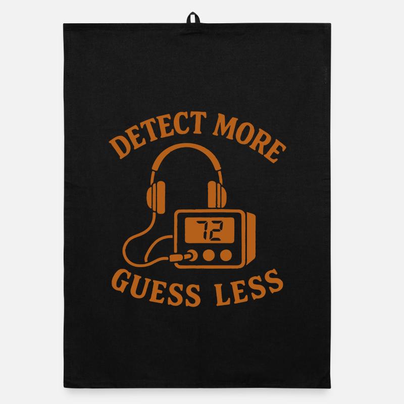 Détecter plus, deviner, moins de démonstration de métaux amusant Torchon bio