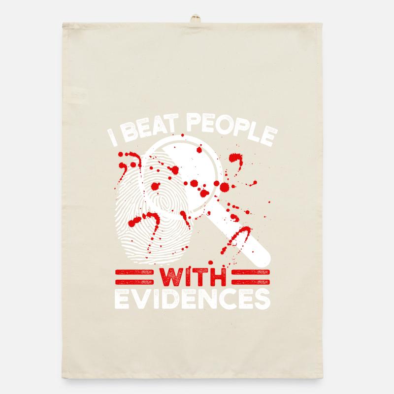 Forensic Analyst Beat People With Evidences Squad Organic dish towel