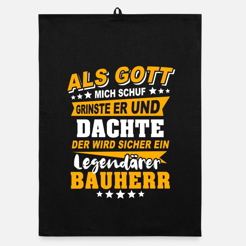 Builder Sayings Organic dish towel