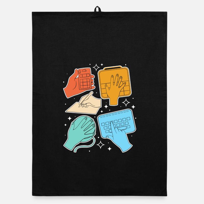 SLP Sign Language AAC Communication Organic dish towel