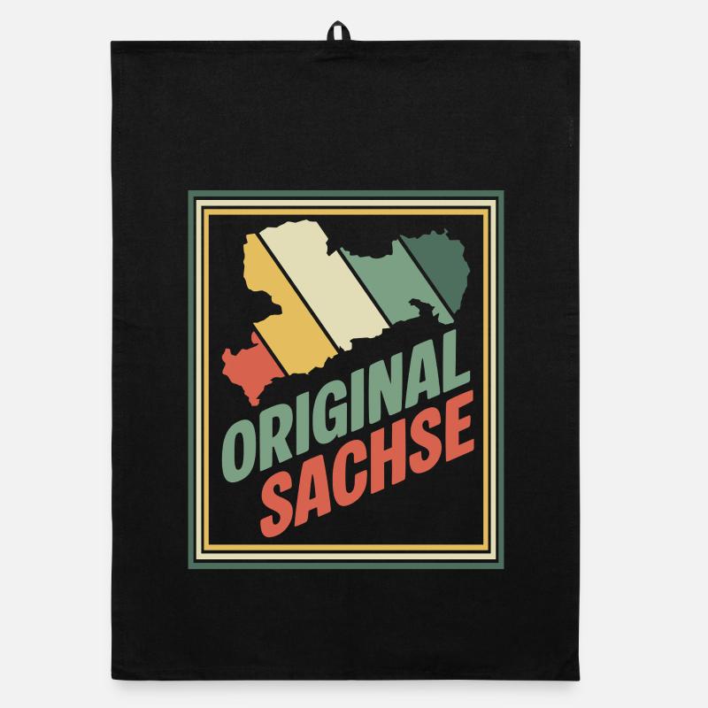 Emblème rétro original de Saxe Torchon bio