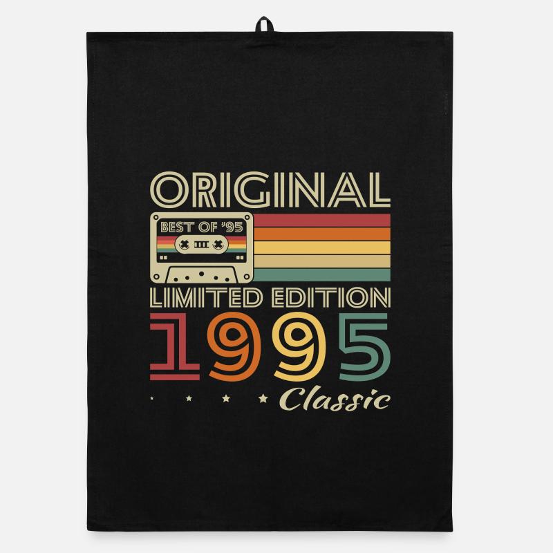 1995 Vintage Retro Geburtstagsgeschenk Organic Geschirrtuch