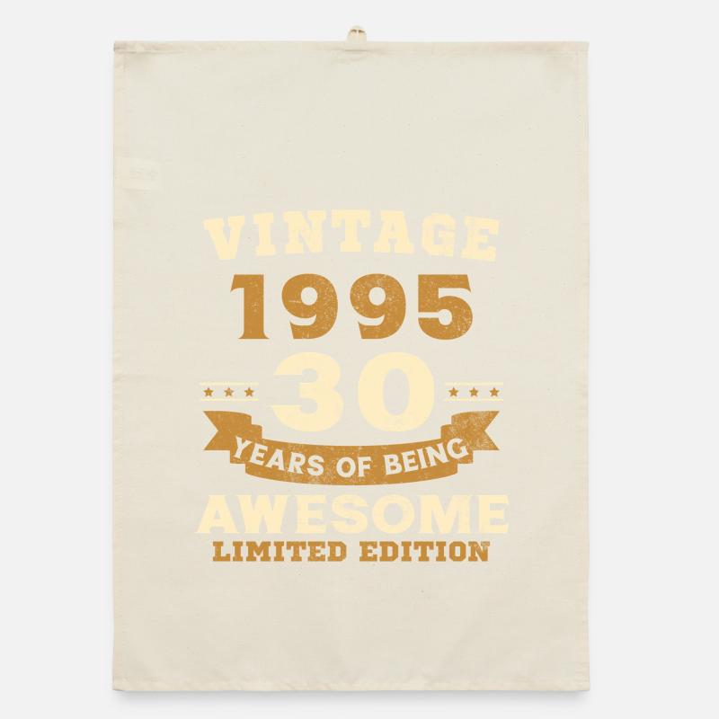 1995 Vintage Retro Geburtstagsgeschenk Organic Geschirrtuch