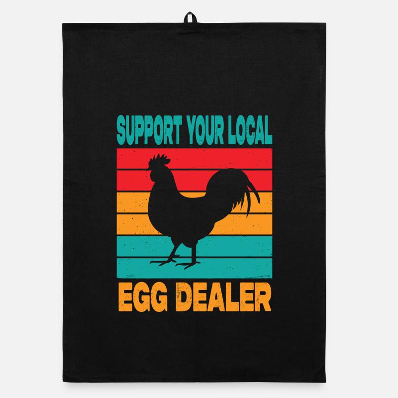 Chickens Mom Gift Chickens Dad Chicken Breeder Organic dish towel