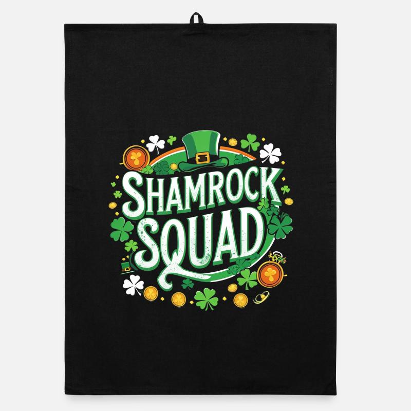 Shamrock Squad: Green Spell Organic dish towel
